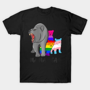 Mama Bear Lgbt Gay Trans Pride Support Lgbtq Parade T-Shirt